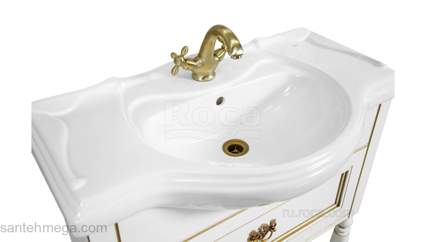 Тумба под раковину ROCA America Evolution L 105 дуб молочный ZRU9302945. Фото