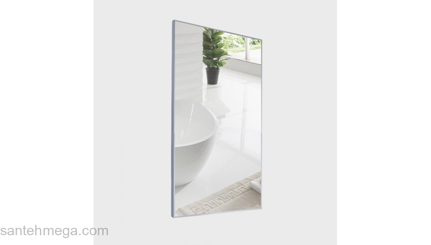 Зеркало в алюминиевой раме BELBAGNO SPC-AL-600-800. Фото