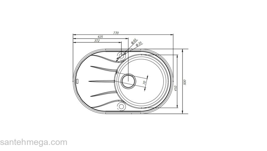 Мойка кухонная IDDIS Kitchen G K13P771i87. Фото