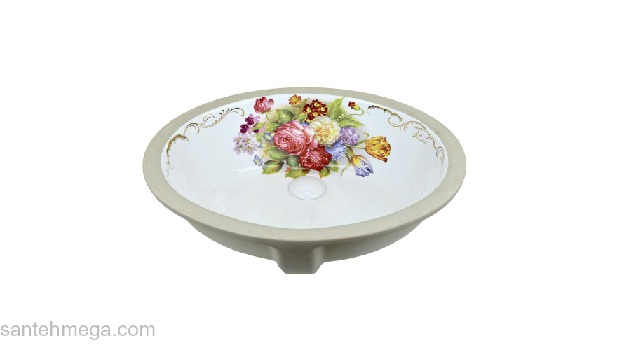 Раковина под столешницу 47х35 Bronze De Luxe Эльзас 2035. Фото