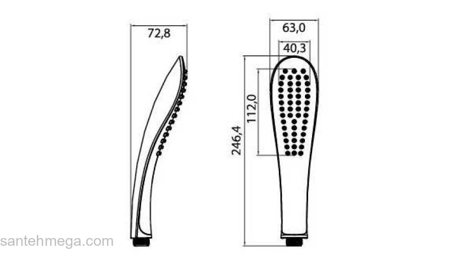 Душевая лейка IDDIS 0201F00I18. Фото