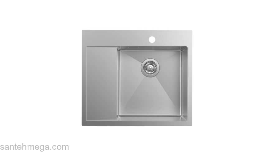 Мойка нерж. сталь сатин чаша справа 590*510 Haze IDDIS HAZ59SRi77. Фото