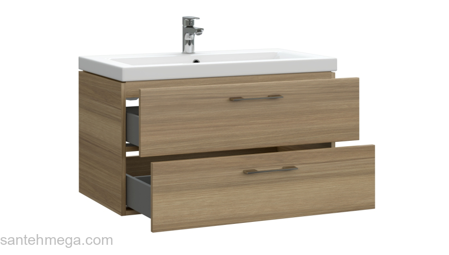 CERSANIT Тумба LARA 80 орех A63416. Фото