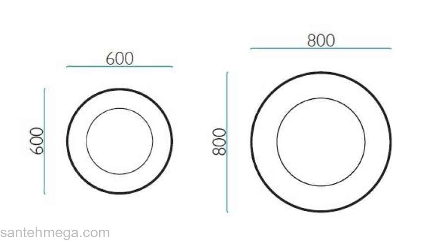 Зеркало МИР СТЕКЛА ML-111 D600. Фото