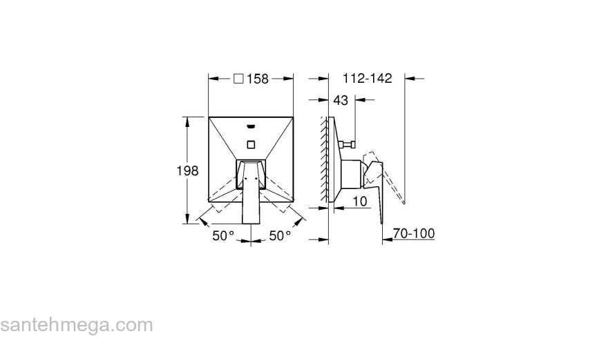 Смеситель для ванны GROHE 24072000 Allure Brilliant, хром. Фото