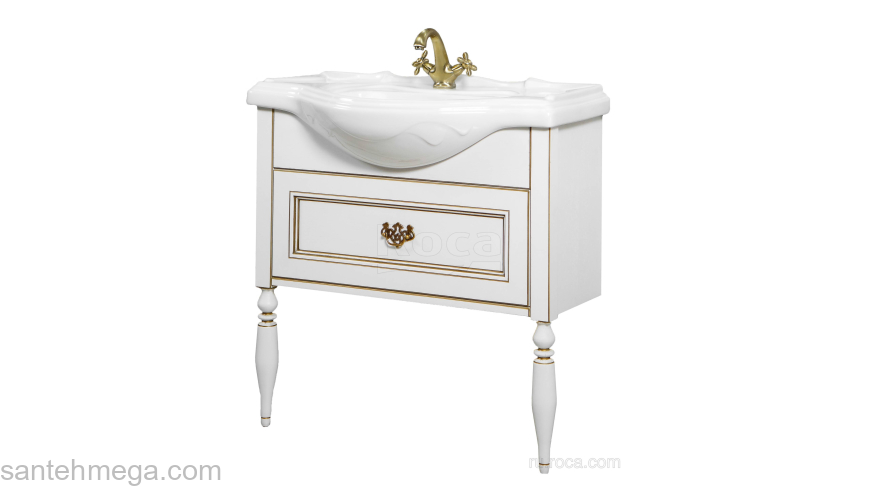 Тумба под раковину ROCA America Evolution L 105 дуб молочный ZRU9302945. Фото