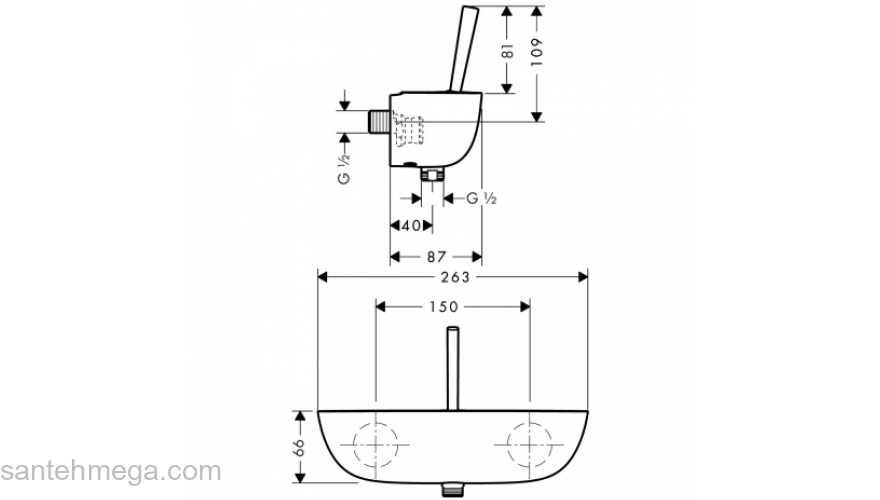 Смеситель для душа HANSGROHE PuraVida 15672400. Фото