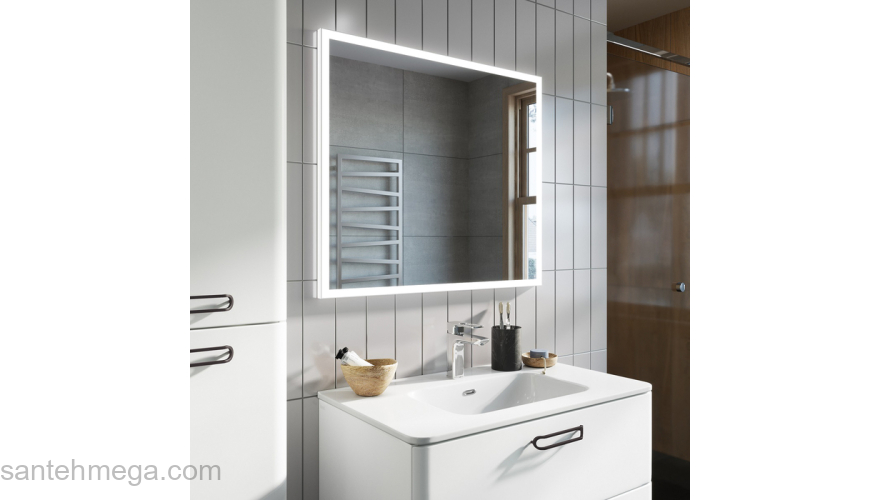 Тумба с умывальником подвесная 60 см белая Brick IDDIS BRI60W0i95K. Фото