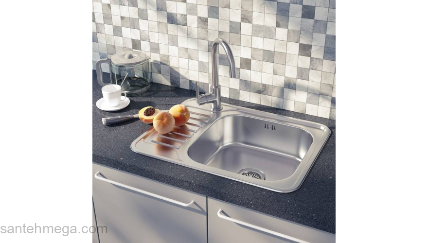 Мойка нержавеющая сталь сатин чаша справа 650*500 Basic IDDIS BAS65SRi77. Фото