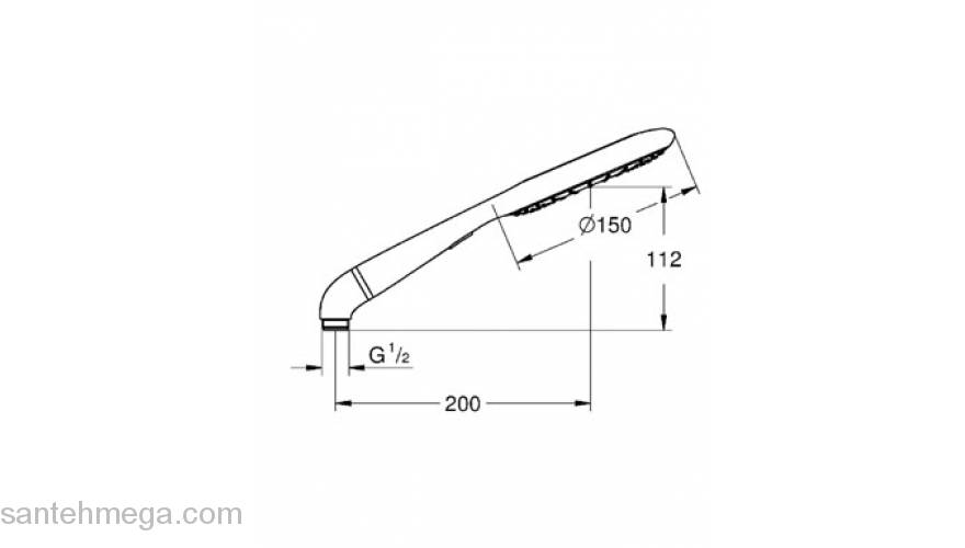 Ручной душ GROHE Rainshower Icon 27444001. Фото