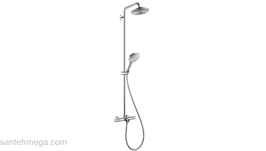 Душевая система HANSGROHE Raindance Select Showerpipe 240 27117000. Фото