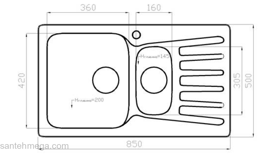 Мойка Polygran F-18. Фото