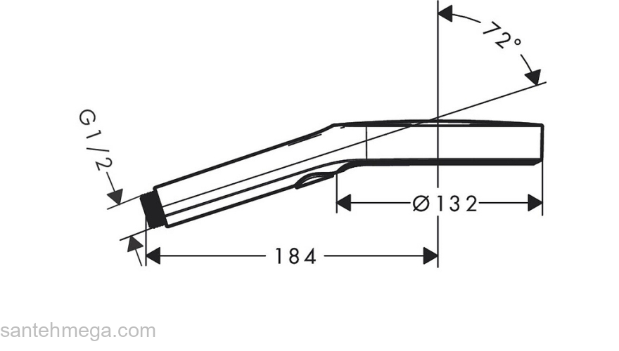 Ручной душ Hansgrohe Rainfinity 130 3jet 26864140, шлифованная бронза. Фото