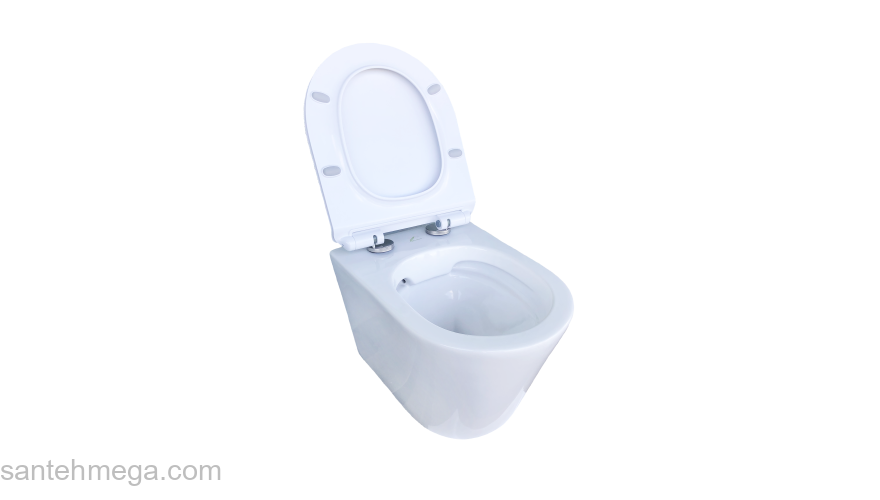 Унитаз подвесной безободковый с сиденьем EVA GOLD K47. Фото