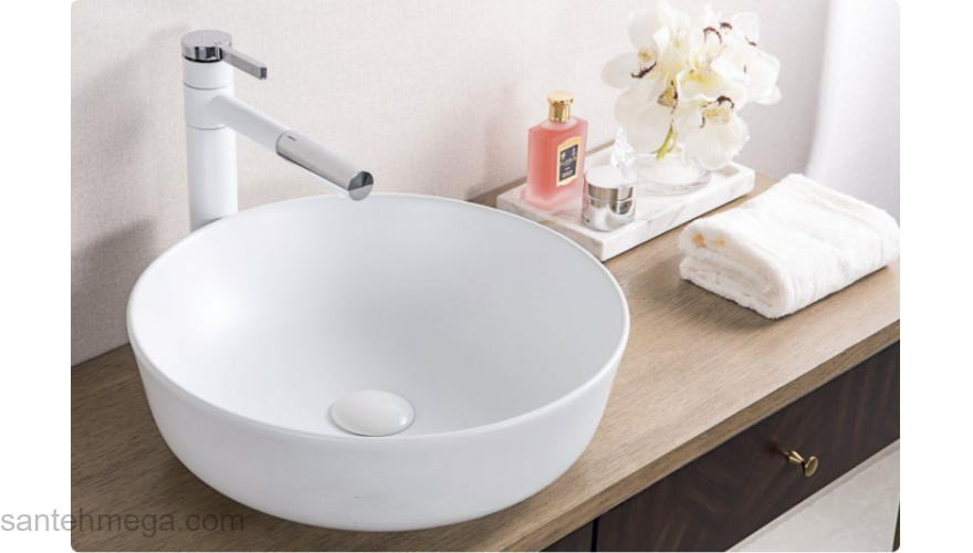 Раковина накладная BELBAGNO 41х41 BB1315 белая. Фото