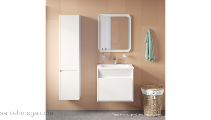 Тумба подвесная с ящиком белая 60 см Esper IDDIS ESP60W0i95. Подходит ум. 4506000i28. Фото