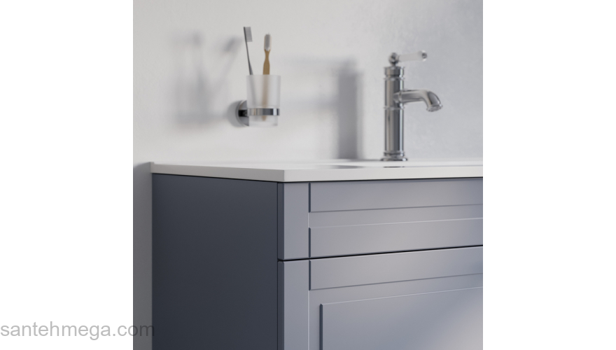 Тумба с умывальником напольная 100 см светло-серый Oxford IDDIS OXF10L1i95K  подходит умыв. 0131000i28. Фото