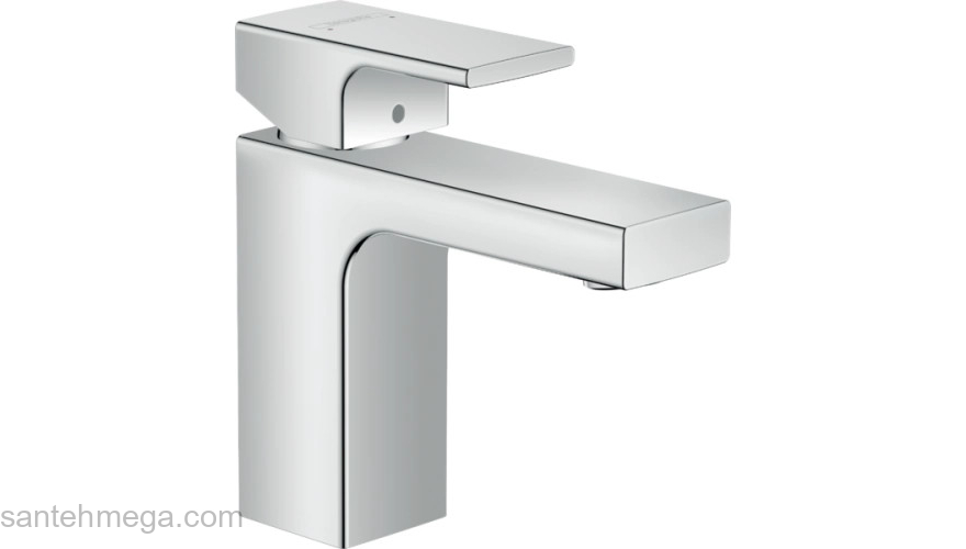 Смеситель для раковины со сливным гарнитуром Hansgrohe Vernis Shape 100 71561000 хром. Фото