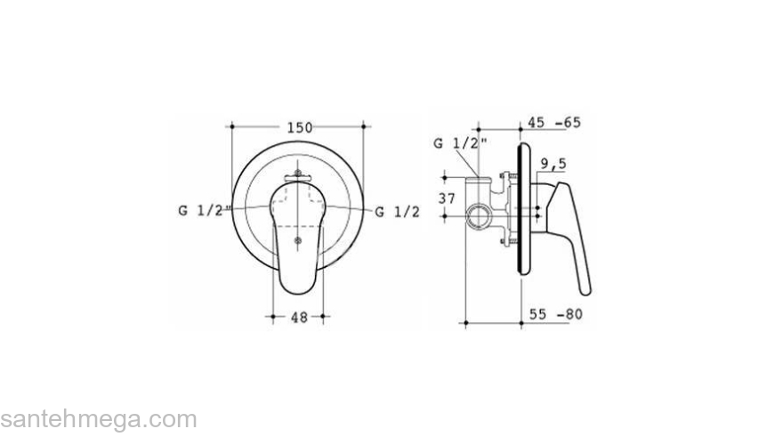 Смеситель для душа IDEAL STANDARD Ceraplan II A5960AA (комплект). Фото