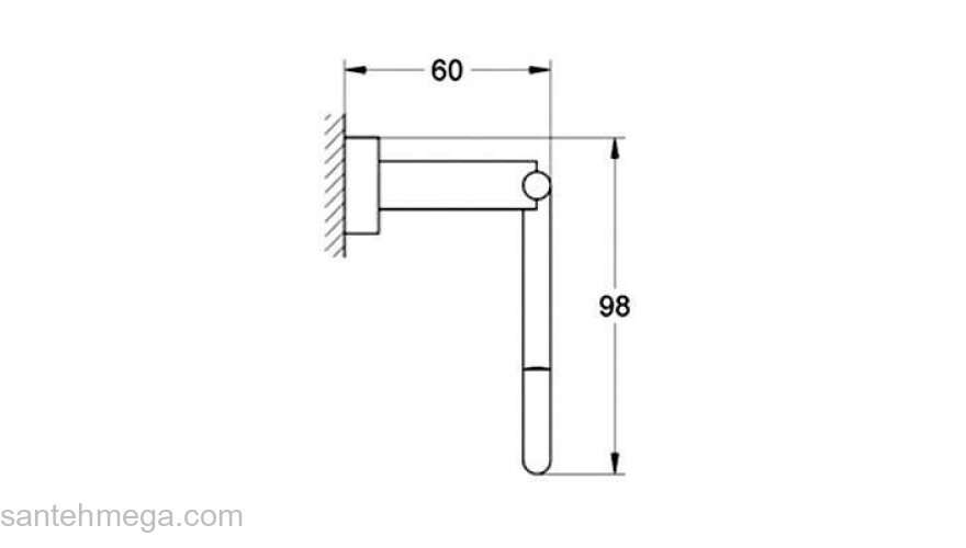 Бумагодержатель GROHE Essentials Cube 40507001 для ванной комнаты. Фото