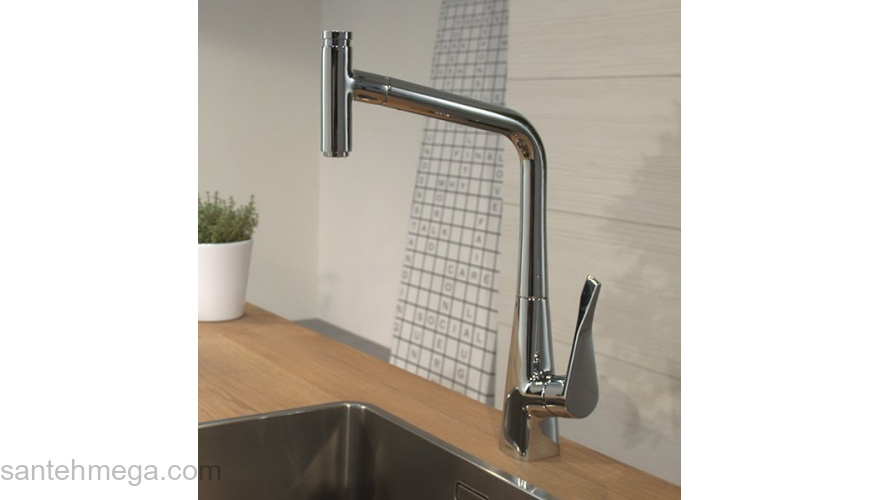 Смеситель для кухни Hansgrohe Metris хром 14820000. Фото