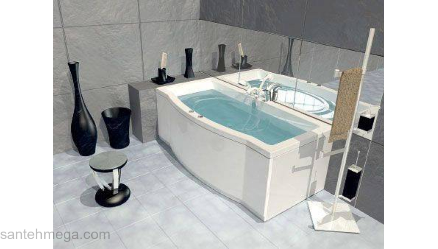 Ванна АКВАТЕК Гелиос 180х90 без гидромассажа. Фото