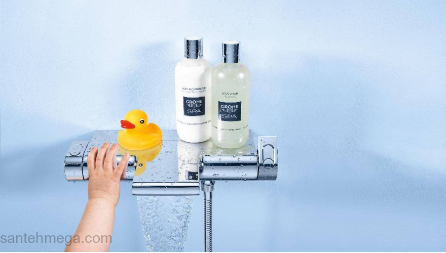 Термостатический смеситель для ванны GROHE Grohtherm 2000 34464001. Фото