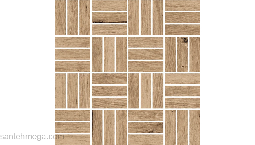 CERSANIT A-WS6O156\J Мозаика Woodhouse 300х300 Iris темно-бежевый