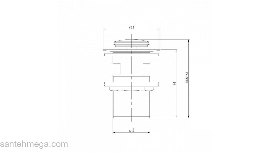 Выпуск для умывальника Cloud золото IDDIS CLOG000i88. Фото