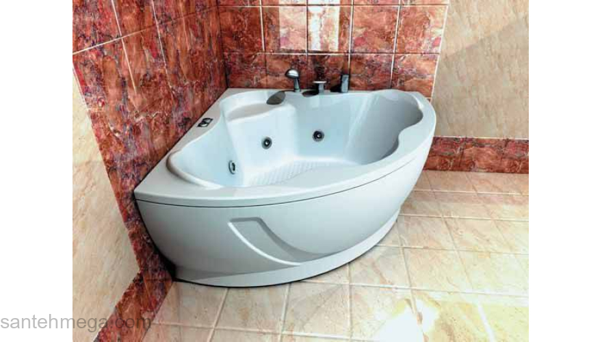 Ванна АКВАТЕК Галатея 135х135 с гидромассажем. Фото