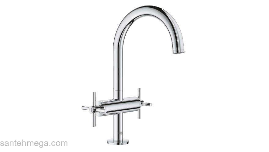 GROHE 21019003 Atrio New Смеситель двухвентильный для раковины на 1 отверстие, крестобразная ручка, размер L. Фото