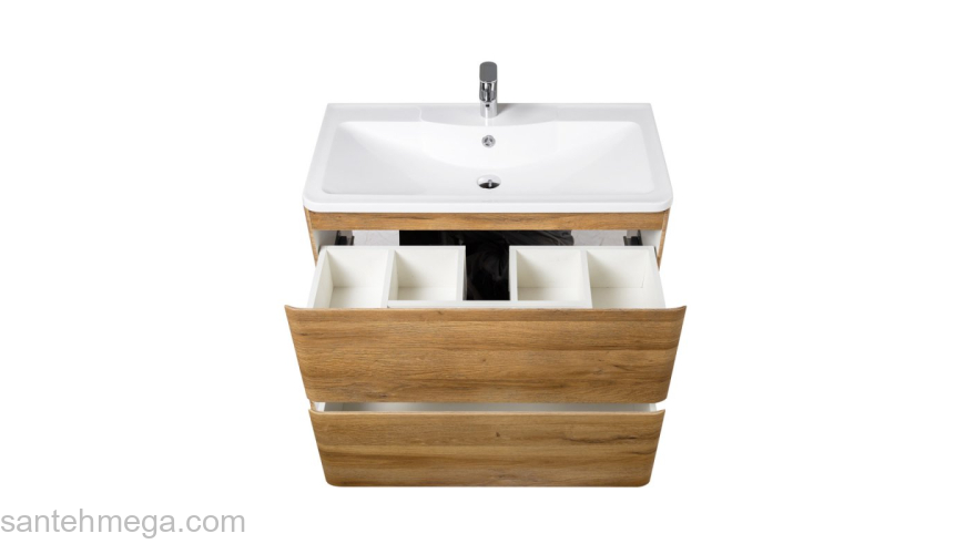 Тумба под раковину напольная BELBAGNO ALBANO-800-2C-PIA-RR Rovere Rustico. Фото