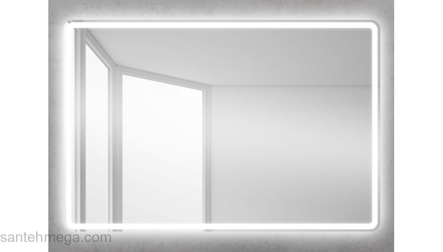 Зеркало с встроенным светильником, сенсорным выключателем и подогревом BELBAGNO SPC-MAR-1200-800-LED-TCH-WARM. Фото