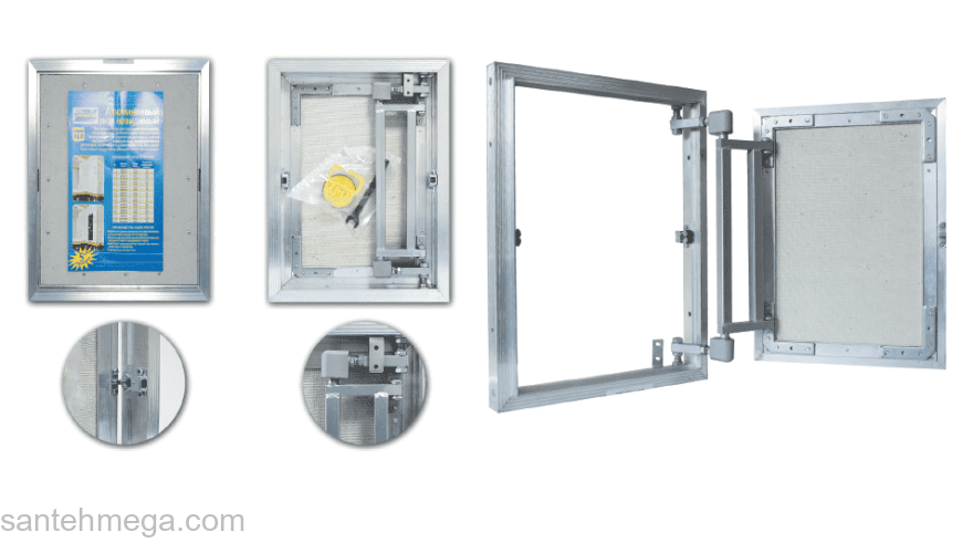 Люк ревизионный под плитку LYUKER AL-KR 50/40. Фото