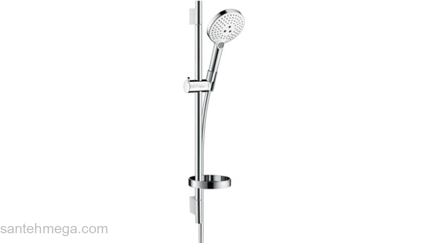 Душевой гарнитур Hansgrohe Raindance Select 120 Unica Set 65см белый/хром 26630400. Фото