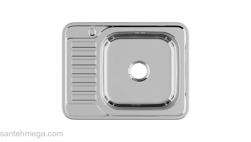 Мойка нержавеющая сталь полированная чаша справа 650*500 Basic IDDIS BAS65PRi77. Фото