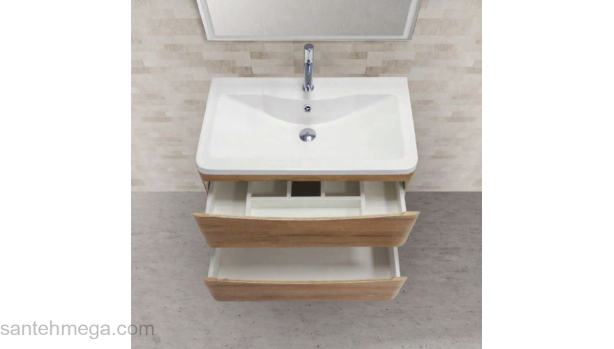 Тумба под раковину подвесная BELBAGNO ACQUA-1200-2C-SO-RR Rovere Rustico. Фото