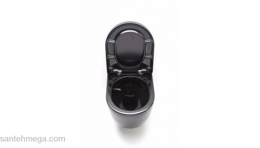 Унитаз подвесной черный SSWW CT2037V Black. Фото