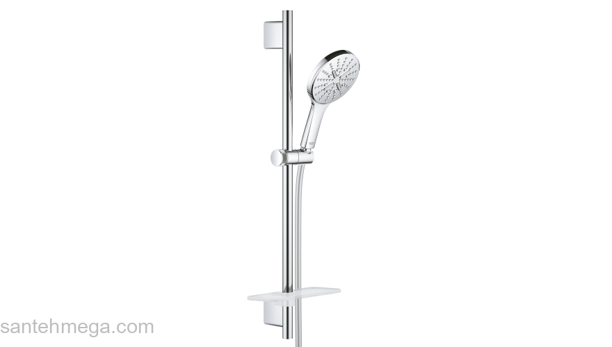 GROHE 26546000 Rainshower SmartActive 130 Душевой гарнитур III, душевая штанга 600 мм, шланг 1750 мм, хром. Фото