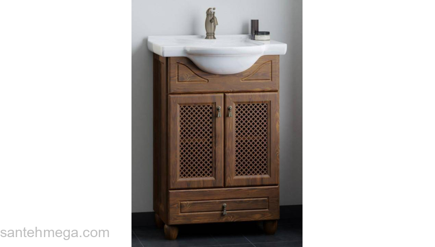 Тумба с раковиной напольная OPADIRIS Тибет 50 нагал. Фото