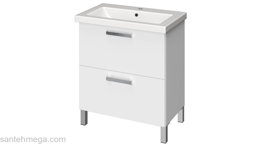 CERSANIT Тумба под раковину MELAR 70 белый SU-MEL-CM70. Фото