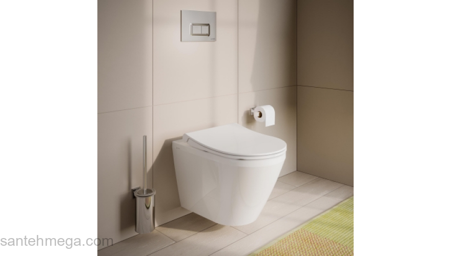 Подвесной унитаз VITRA Integra Round безободковый 7041B003-0075. Фото