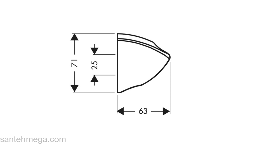 Держатель ручного душа Hansgrohe Porter 27521000. Фото