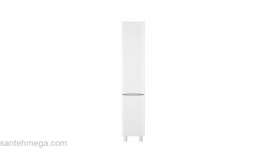 Шкаф-пенал напольный 35 см, правый, белый глянец AM.PM Like M80CSR0356WG. Фото