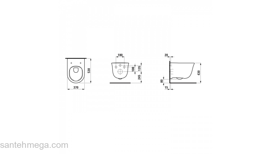 Унитаз подвесной LAUFEN The New Classic Rimless 8.2085.1.000.000.1. Фото