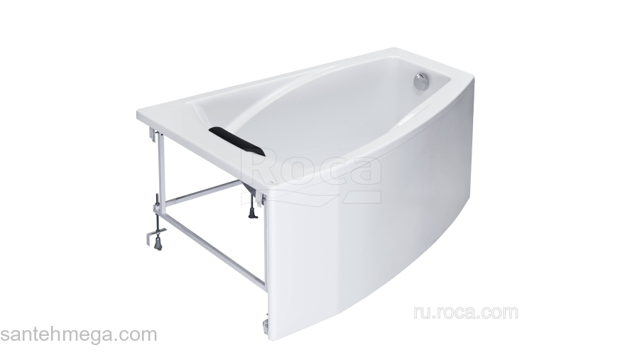 Ванна ROCA Hall Angular 150х100 асимметричная правая белая ZRU9302865. Фото
