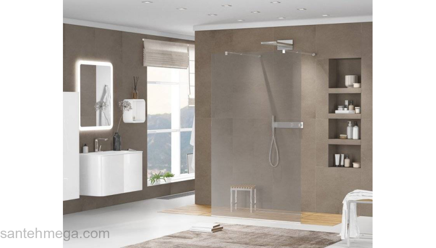 Душевая перегородка CEZARES Liberta LIBERTA-L-2-100-GR-Cr