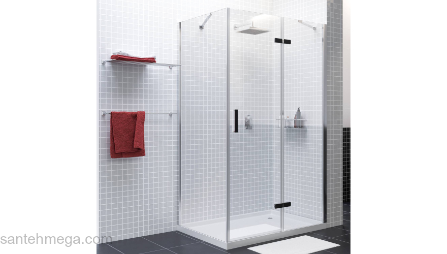 Душевой уголок WASSERKRAFT Aller 10H10R BLACK. Фото