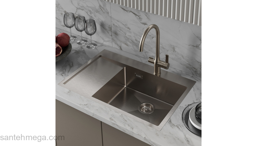 Мойка нерж. сталь сатин чаша справа 780*510 Haze IDDIS HAZ78SRi77. Фото