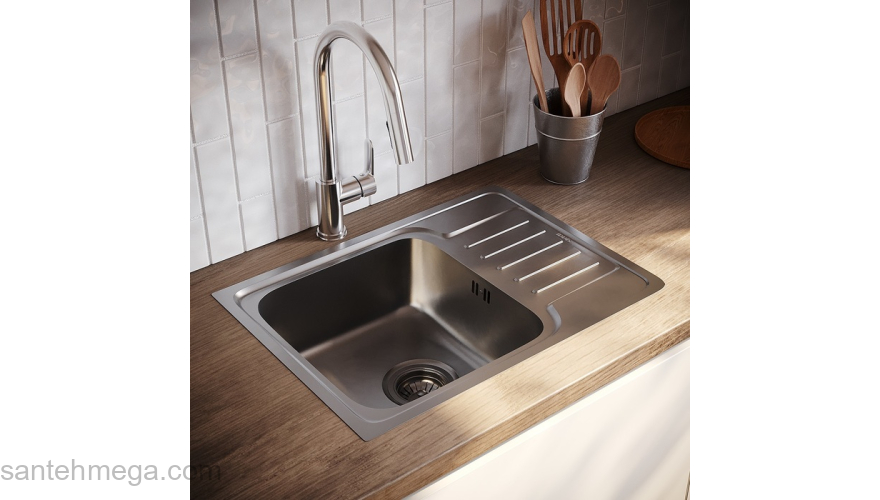 Мойка нерж. сталь шелк с крылом 605*440*180 Sound IDDIS SND60SDi77. Фото